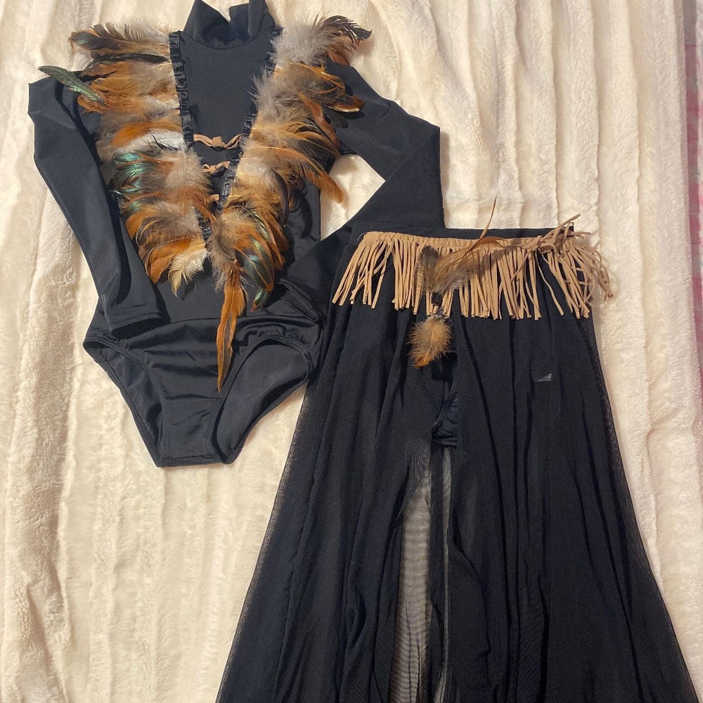 Two piece dance costume